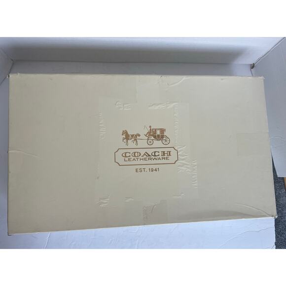 Coach Maely Soft Black Leather Knee High Riding  Gold Buckle Accent Boots Sz 8.5 - Picture 15 of 15